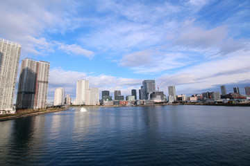 Fototapeta na wymiar 東京湾 隅田川から見る東京 Tokyo, Bay, SumidaRiver