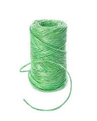 Thread for gardening on white background