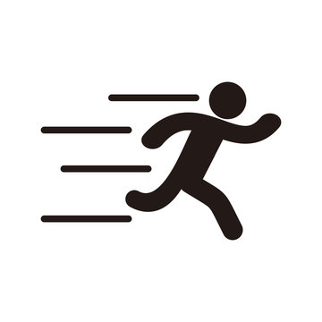 Runner vector icon illustration sign