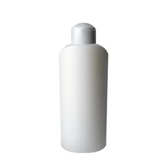 White plastic bottle.
