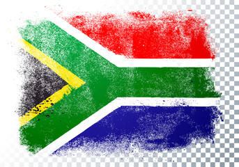 Vector Illustration Distressed Grunge Flag Of South Africa