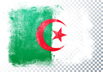 Vector Illustration Distressed Grunge Flag Of Algeria