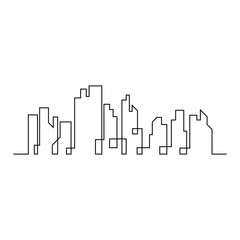 city skyline vector silhouette