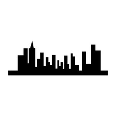 Fototapeta premium city skyline vector silhouette