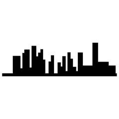 Fototapeta na wymiar city skyline vector silhouette