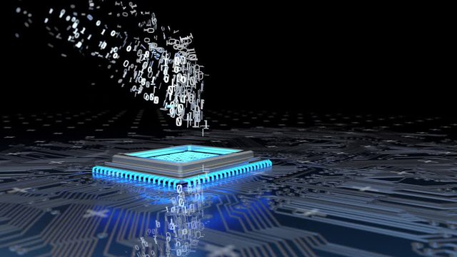 Data encryption, d-lock with circuit board and microchip. 4k video prores 4444.