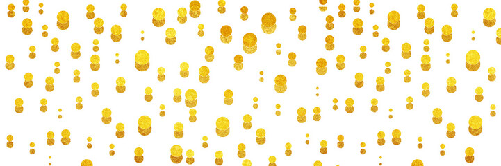 金の水玉模様の背景素材