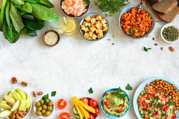 Vegan dinner table