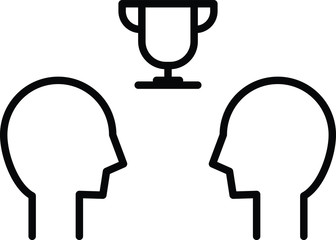 Competition icon, vector illustration