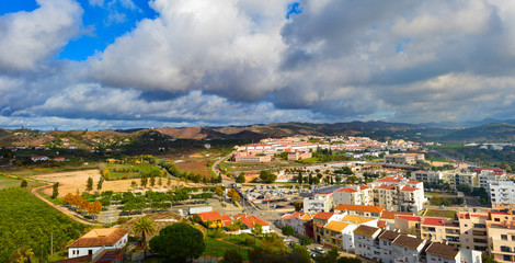 Fototapeta na wymiar Panoramaansicht Silves, Algarve/Portugal