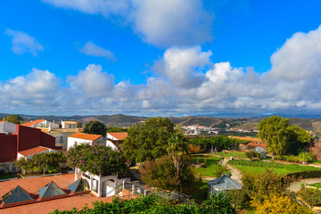 Fototapeta premium Panoramaansicht Silves, Algarve/Portugal