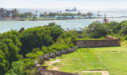 Fototapeta na wymiar Dominican Republic. Old colonial fortification