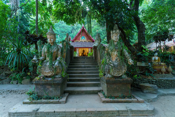 Wat Pha Lat or Wat Sakithaka is located a little outside the town on Mount Doi Suthep , Chiang Mai , Thailand