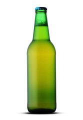 green full bottle with beer