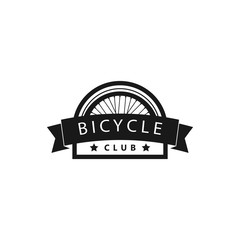 Bike emblem vector. Bicycle logo design