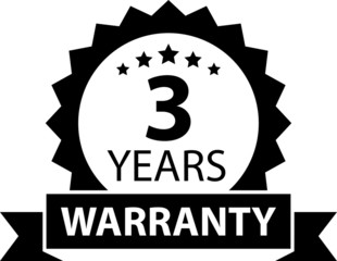 warranty icon isolated on white background