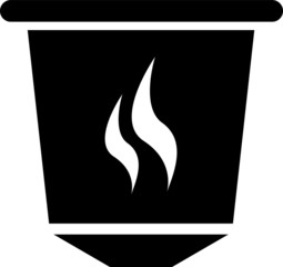 coffee capsule icon - vector illustration.