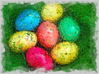 Bunte Ostereier