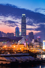 Fototapeta premium Hong Kong Cityscape Night Photography