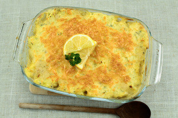 gratin de poisson et fruits de mer