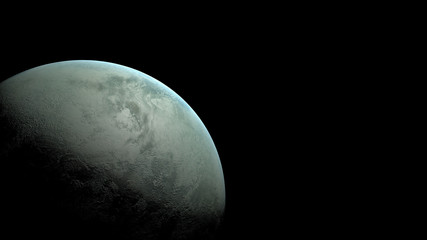 dead planet in space