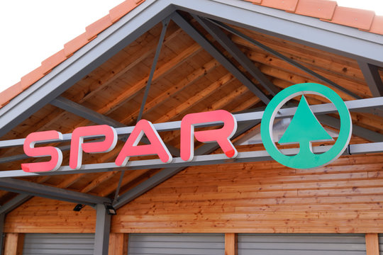 Spar Brand Sign Logo Store Supermarket On Market Shop