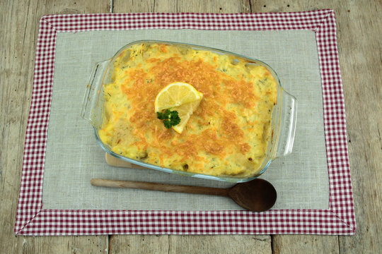 gratin de poisson et fruits de mer