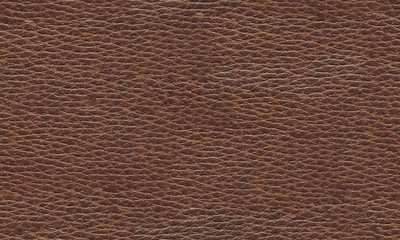 Cuir grain&eacute; marron