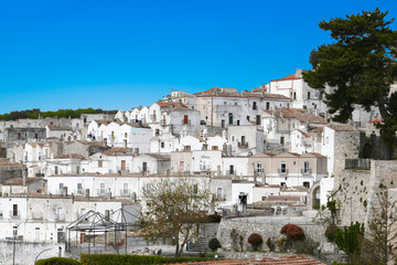 Scenic sight in Monte Sant'Angelo, ancient village in the Province of Foggia, Apulia (Puglia), Italy