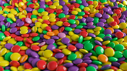 Fototapeta na wymiar Sweet candies spreading pastry decoration background