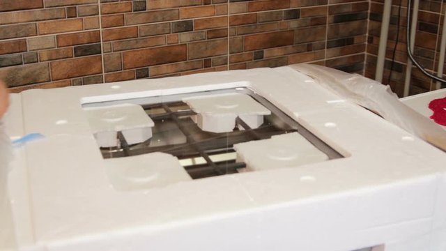 purchase of gas stove,delivery of large kitchen appliances for the kitchen