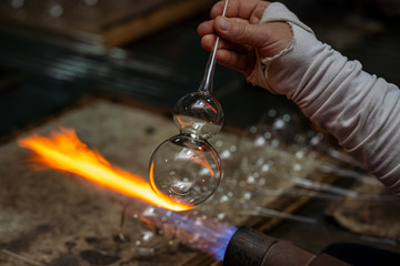 Small production of handmade Christmas toys