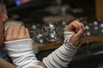 Small production of handmade Christmas toys