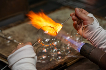 Small production of handmade Christmas toys