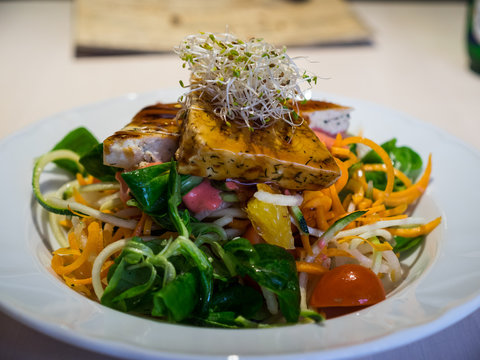 The vegetarian dish in Tallinn, Estonia 