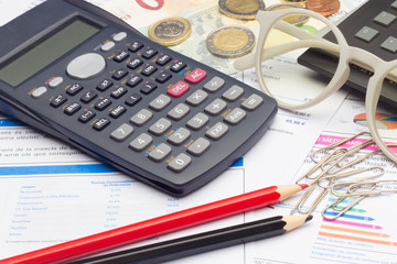 Scientific calculator to calculate finances or do mathematical and scientific calculations