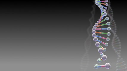 DNA Strand Helix Genome Medical Science image background.