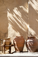 Ceramic clay pots as part of UAE heritage