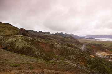 Beautiful view of the landscape in Iceland