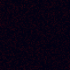 Futuristic tech pattern. Red sparse hexademical seamless pattern. Modern background. Modern vector illustration.