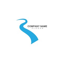 R LETTER RIVER LOGO TEMPLATE