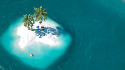 Exotic tropical beach island landscape © mahirkart