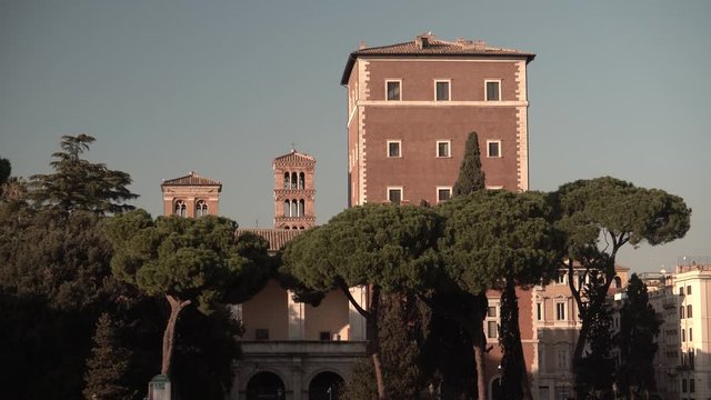 Roma, Italia. Palazzo Venezia, Torre della Biscia