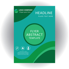 Abstract business flyer, cover, brochure design template
