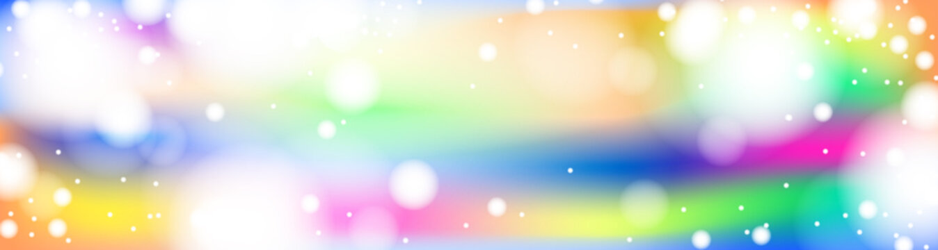 Baner. Kolorowe tło i rozbłyski światła. © ChemiQ