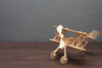 toy wooden plane