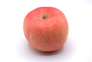red apple on white background