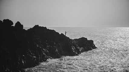 Obraz premium Angler auf Lanzarote