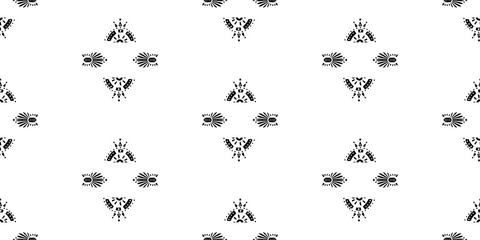 Obraz na płótnie Canvas Heometrict pattern etnic indian black ornamental on color background. Navajo motif texture ornate design for surface print.