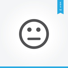Sad vector icon, simple sign for web site and mobile app.